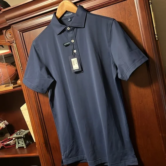 Brand New Peter Millar Crown Crafted Royal Blue Stretch Comfort Golf ⛳ Polo 👕! - Picture 5 of 13